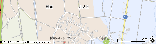 青森県平川市松館井ノ上39周辺の地図