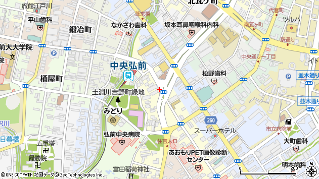 〒036-8181 青森県弘前市山道町の地図