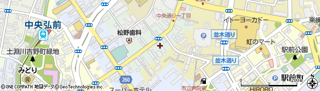 株式会社日立ビルシステム　弘前営業所周辺の地図