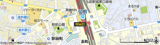 弘前駅ビルアプリーズ周辺の地図