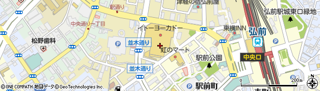 株式会社弘前ドライクリーニング工場　イトーヨーカドー　店・Ｂ１Ｆ周辺の地図