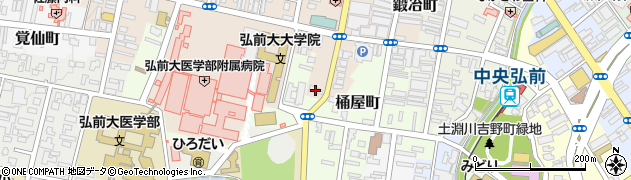 青森県弘前市本町126周辺の地図