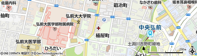 青森県弘前市本町119周辺の地図
