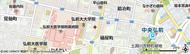 青森県弘前市本町117周辺の地図