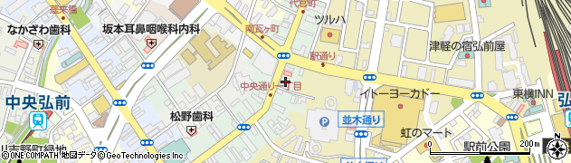 青森県弘前市代官町38周辺の地図