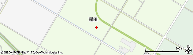 青森県平川市大光寺稲田周辺の地図