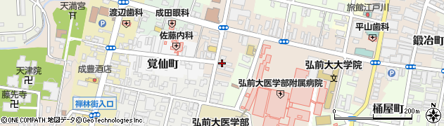 青森県弘前市本町23周辺の地図