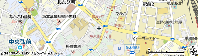 青森県弘前市代官町39周辺の地図