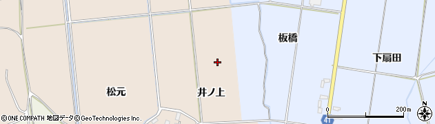 青森県平川市松館周辺の地図