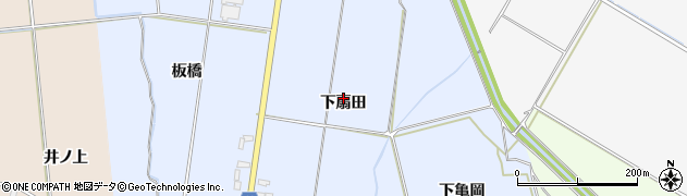 青森県平川市館山（下扇田）周辺の地図