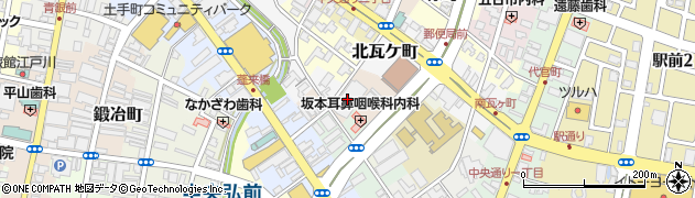 青森県弘前市坂本町周辺の地図