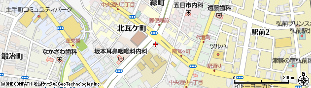 なごみ弘前店周辺の地図