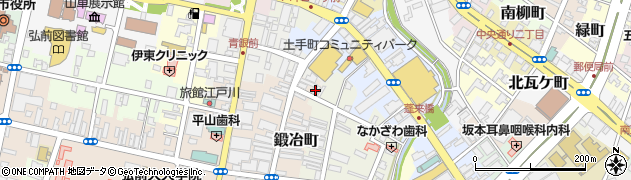 青森県弘前市鍛冶町5周辺の地図