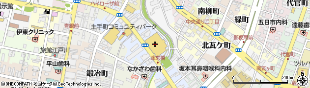 山忠 弘前中三店周辺の地図