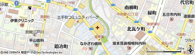 株式会社中三　弘前店１階・オルレアン周辺の地図
