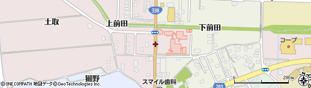 石田温泉病院前周辺の地図