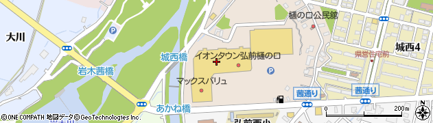 ダイソーイオンタウン弘前樋の口店周辺の地図