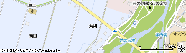 青森県弘前市真土（大川）周辺の地図