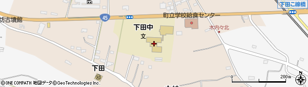 おいらせ町立下田中学校周辺の地図