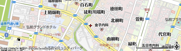 宅配クック１・２・３弘前店周辺の地図