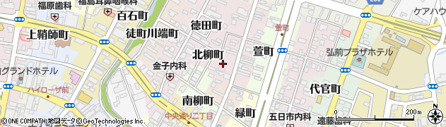 青森県弘前市南横町11周辺の地図