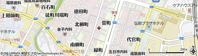 青森県弘前市南横町18周辺の地図