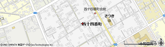 青森県十和田市西十四番町周辺の地図