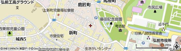 青森県弘前市鷹匠町54周辺の地図