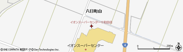 青森県十和田市相坂六日町山周辺の地図