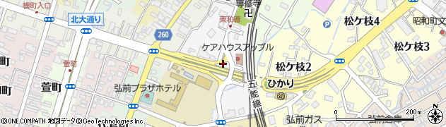青森県弘前市東和徳町周辺の地図