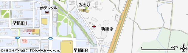 青森県弘前市福村新舘添14周辺の地図