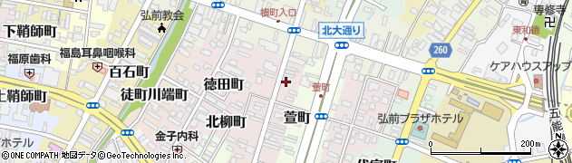 青森県弘前市南横町44周辺の地図