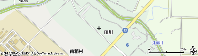 青森県平川市新屋町（田川）周辺の地図