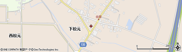 青森県平川市金屋下松元1周辺の地図