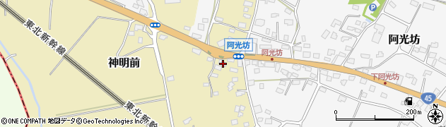 阿光坊石油店周辺の地図