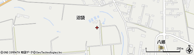 青森県十和田市赤沼沼袋周辺の地図