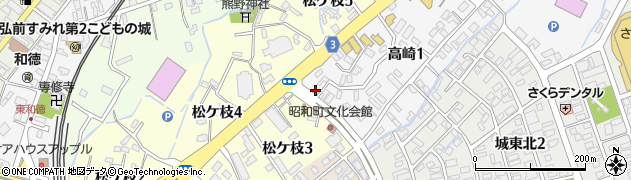千成ラーメン 弘前店周辺の地図