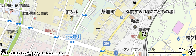 青森県弘前市茶畑町1周辺の地図