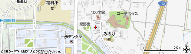 青森県弘前市福村（早稲田）周辺の地図