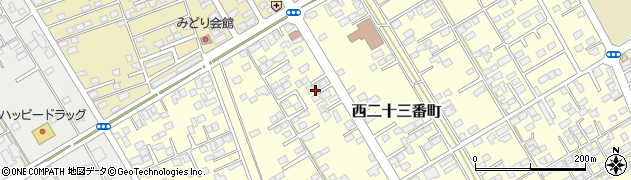 青森県十和田市西二十三番町周辺の地図