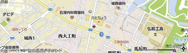 東奥信用金庫下町支店周辺の地図