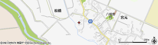 青森県平川市杉館（松橋）周辺の地図