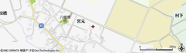 青森県平川市杉館宮元53周辺の地図