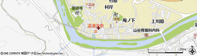 後藤温泉客舎周辺の地図