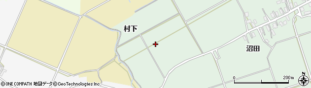 青森県平川市長田村下周辺の地図