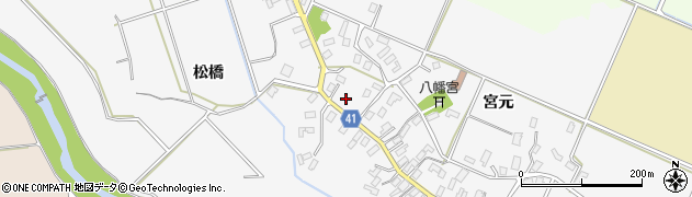 青森県平川市杉館宮元123周辺の地図