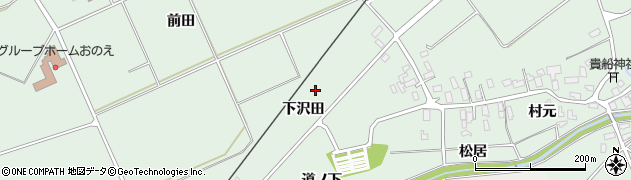青森県平川市新屋町下沢田周辺の地図