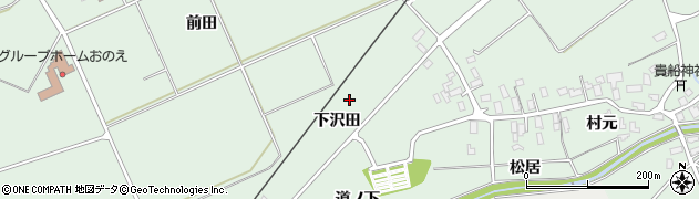 青森県平川市新屋町（下沢田）周辺の地図