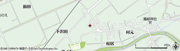 青森県平川市新屋町道ノ下1周辺の地図