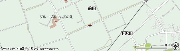 青森県平川市中佐渡前田周辺の地図